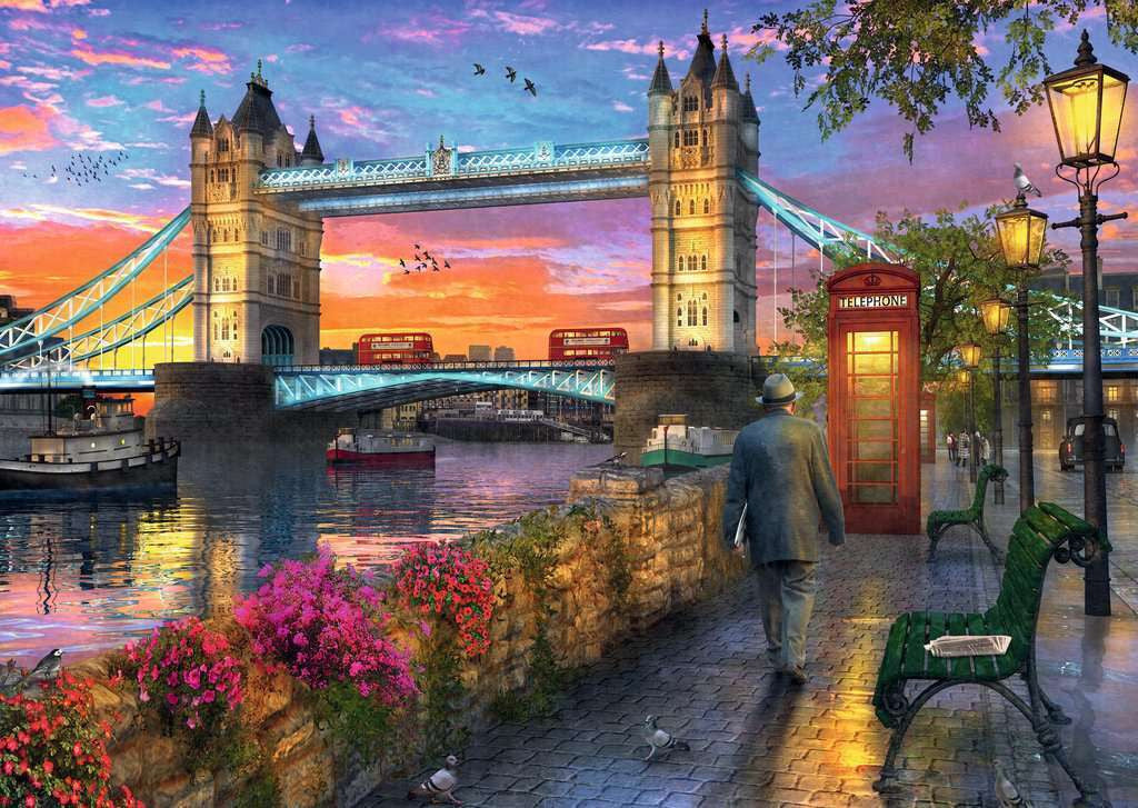 Ravensburger 1000pc - Tower Bridge at Sunset Puzzle