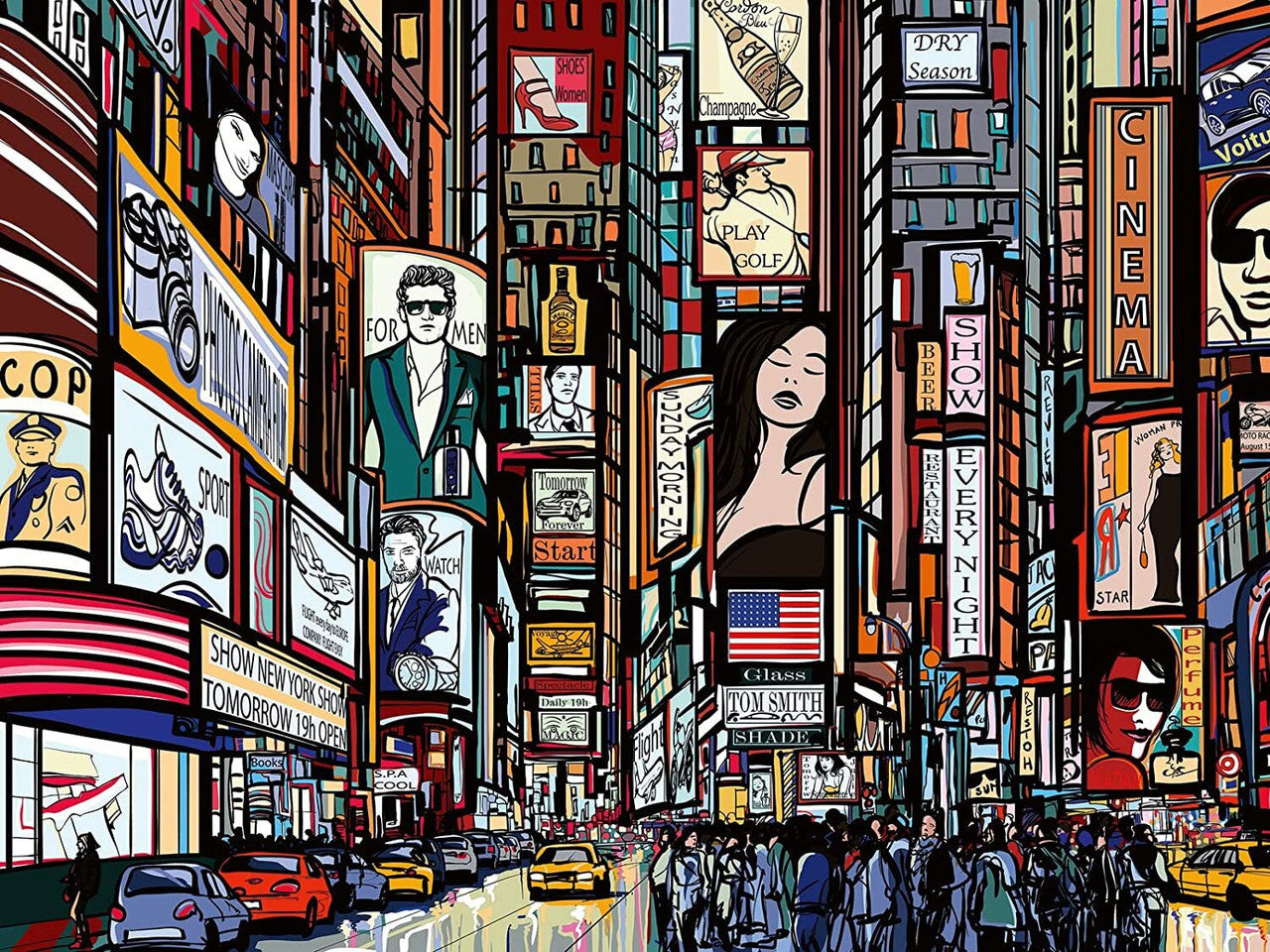 Ravensburger 1000pc - Colourful New York Puzzle