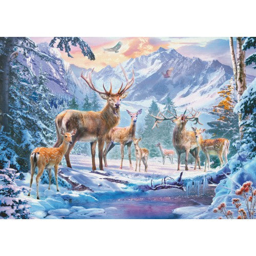 Ravensburger 1000pc - Deer and Stags in Winter Puzzle