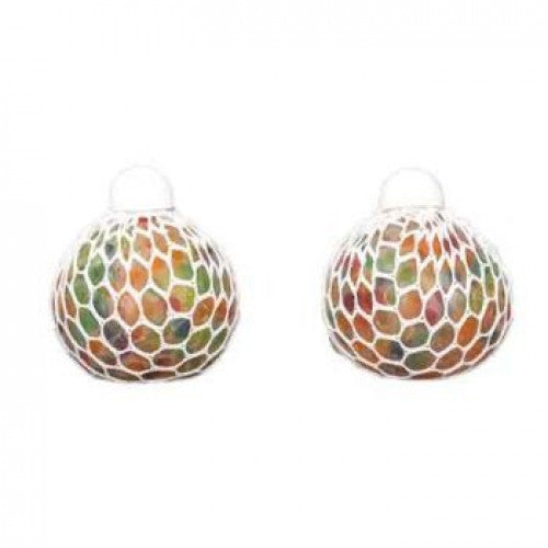 Squeeze Fidget Mesh Rainbow Orbs Ball (Assorted Colours)