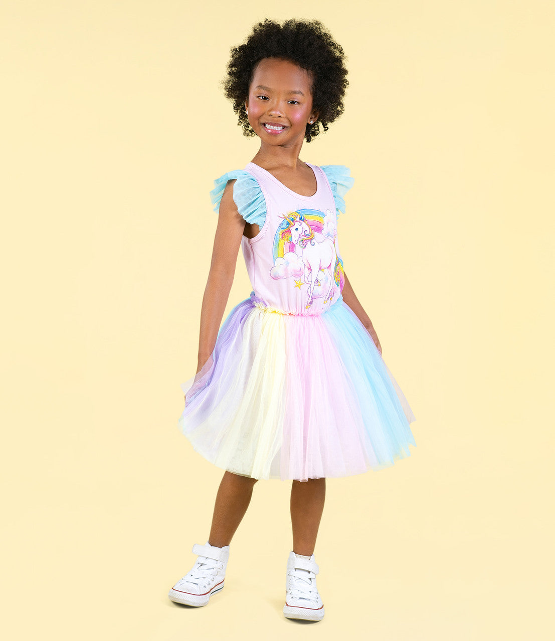 Rock Your Baby - Unicorn Rainbow Singlet Circus Dress