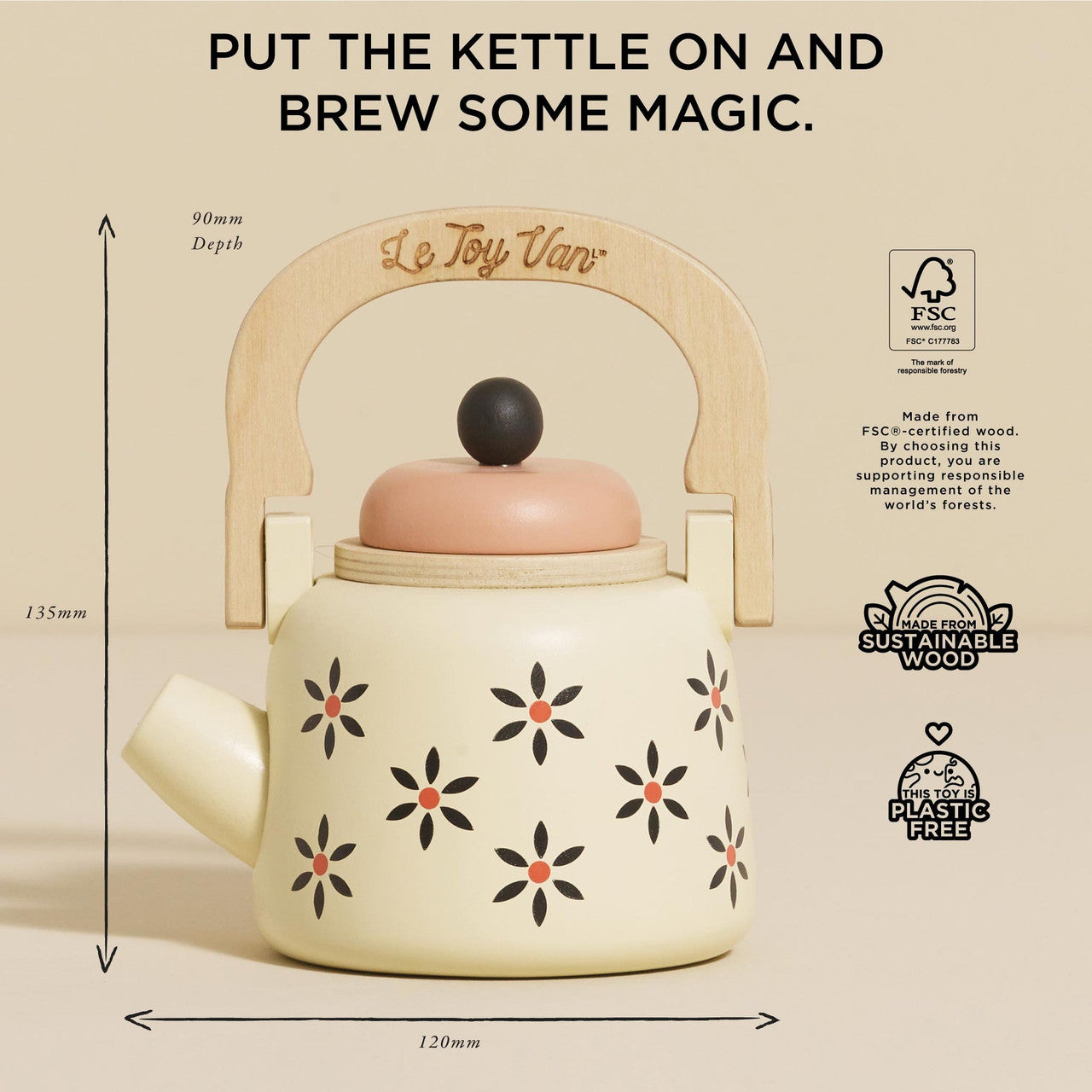 Le Toy Van - Vintage Wooden Kettle
