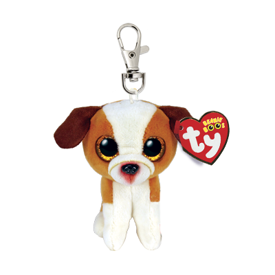Beanie Boos Clip - Hugo the Brown and White Dog