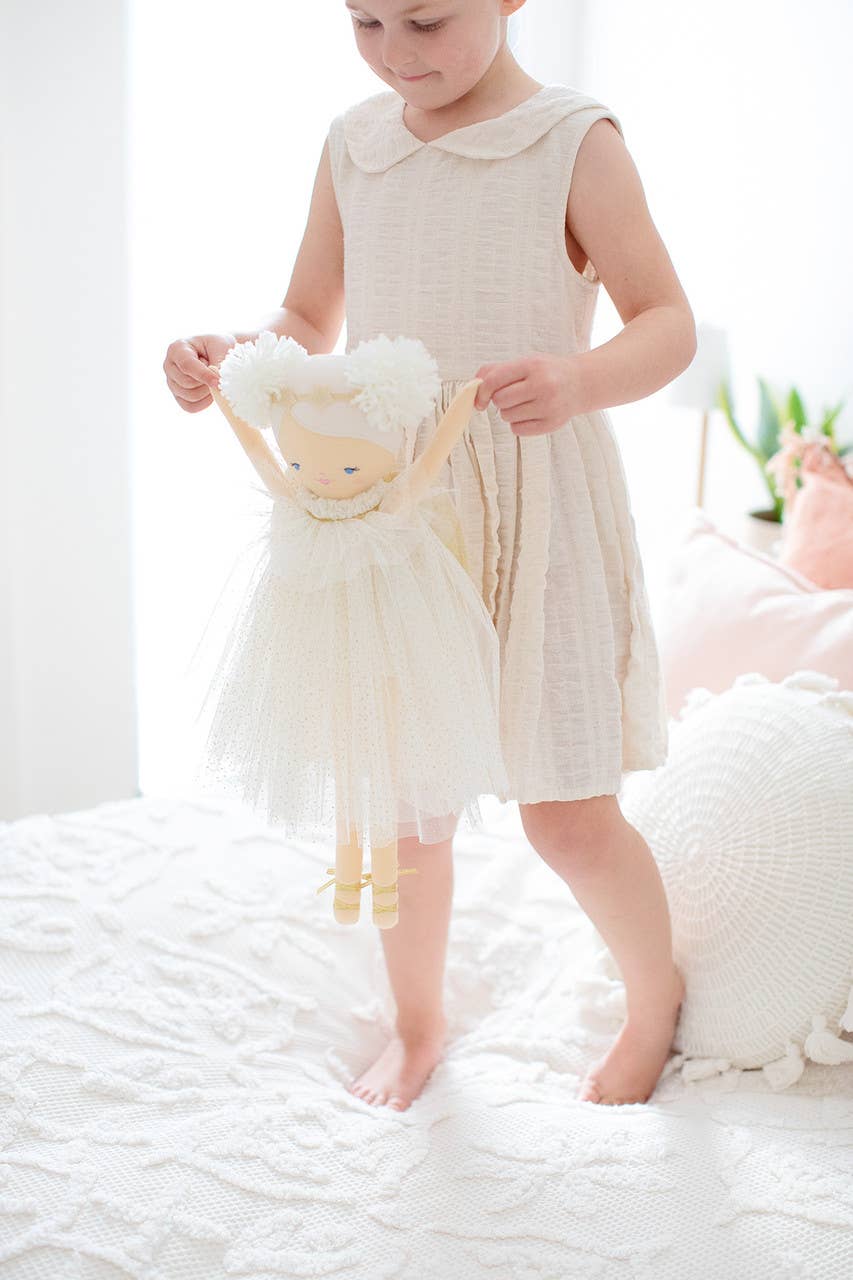 Ava Angel Doll Ivory Gold