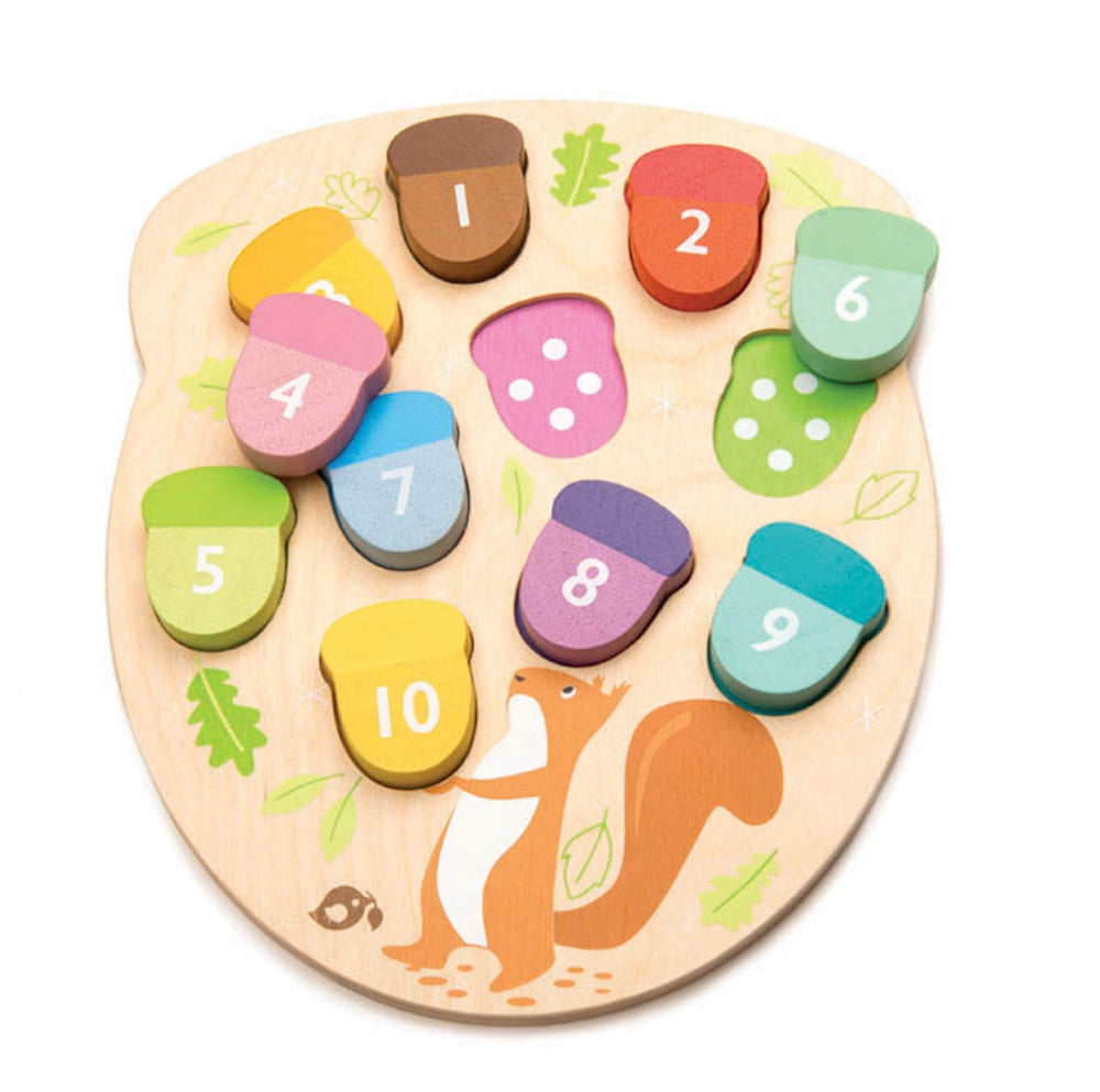 Tender Leaf Toys - How Many Acorns? Puzzle
