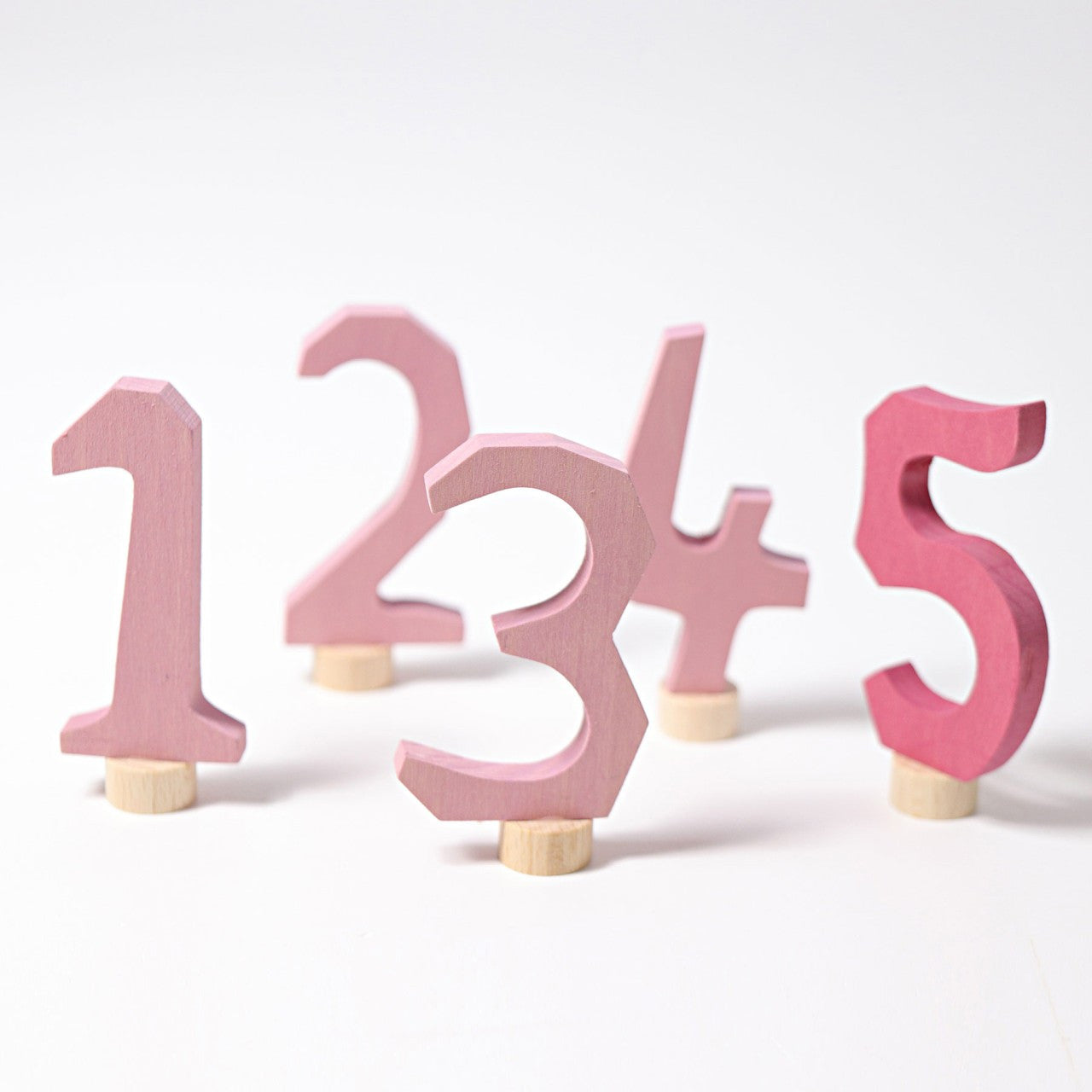 Grimm’s Decorative Numbers - Pink Numbers 1-5