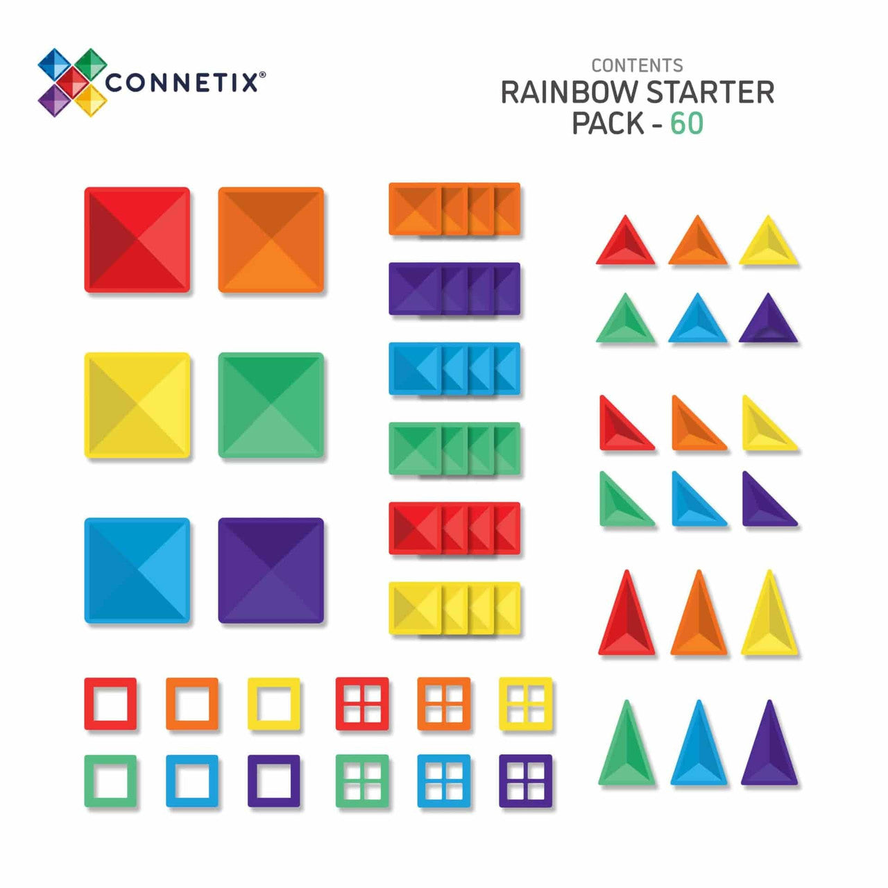 Connetix - Rainbow Starter Pack 60pc