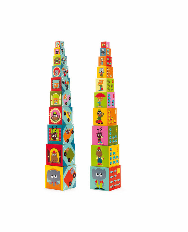 Djeco - Vehicles Nesting & Stacking Blocks