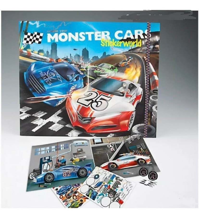 Create Your Monster Cars Stickerworld