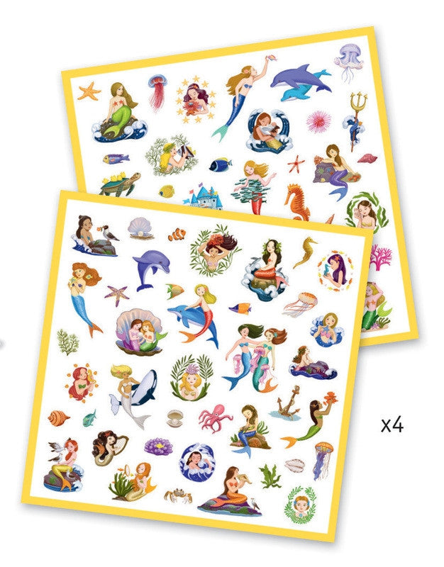 Djeco - 160 Mermaids Stickers