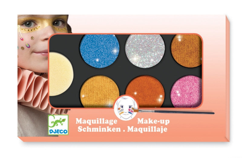 Djeco - Metallic Body Art Palette - 6 Colours