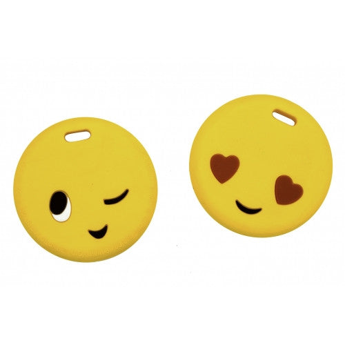 Silli Chews Silicone Baby Teether - Double Face Emoji