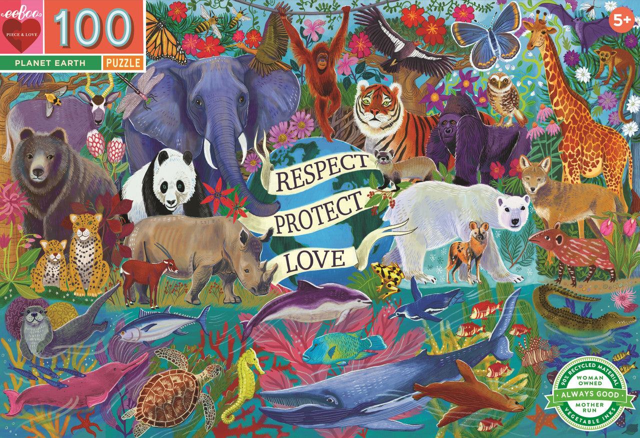 eeBoo 100pc - Planet Earth Puzzle