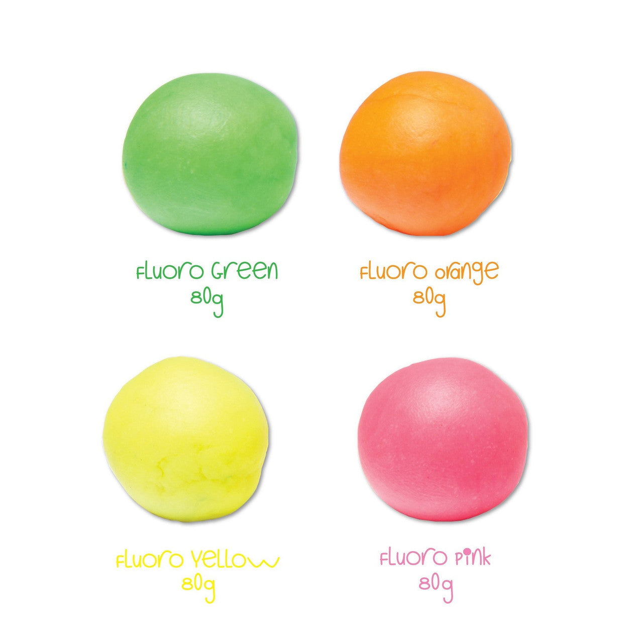 Educational Colours First Creations - Easi-Soft Fluoro Dough Set of 4