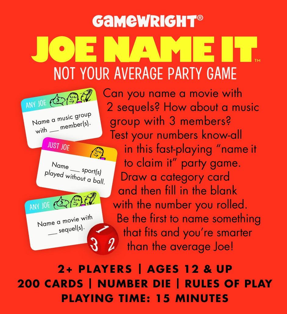 Gamewright - Joe Name It Party Game