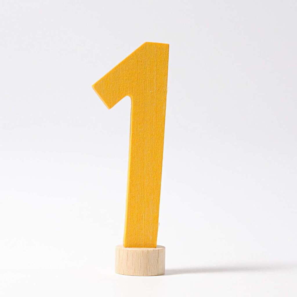Grimm's Wooden Birthday Number 1 for Celebration Rings