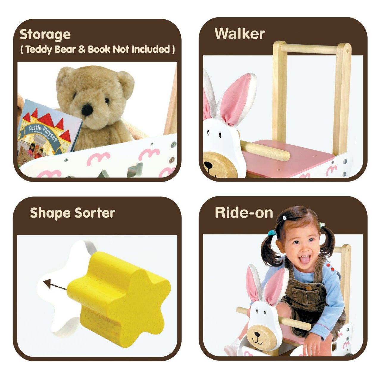I'm Toy - Walk & Ride Bunny Sorter
