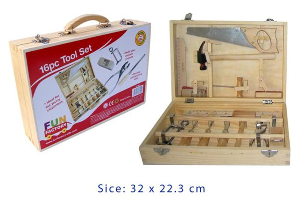 Fun Factory - Wooden Tool Set 16 Pc
