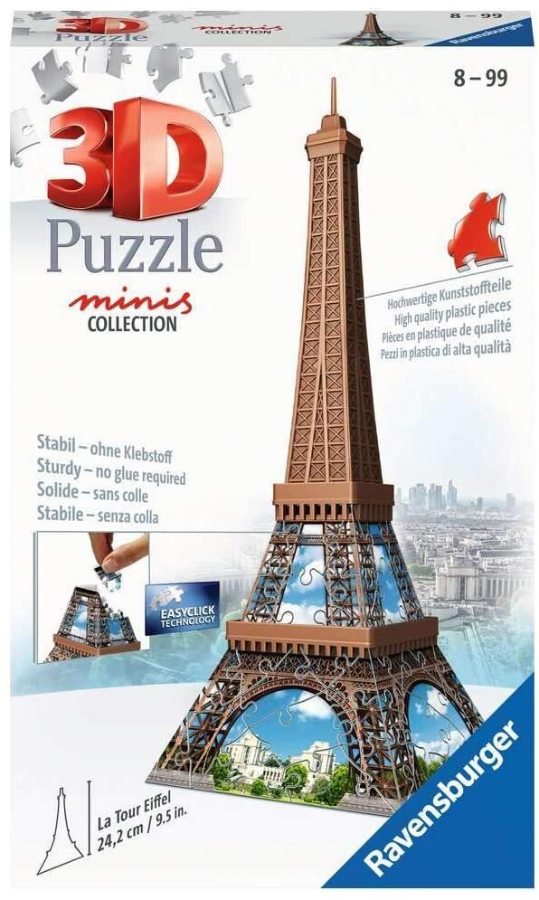 Ravensburger 3D - Mini Eiffel Tower 3D Puzzle -54pc