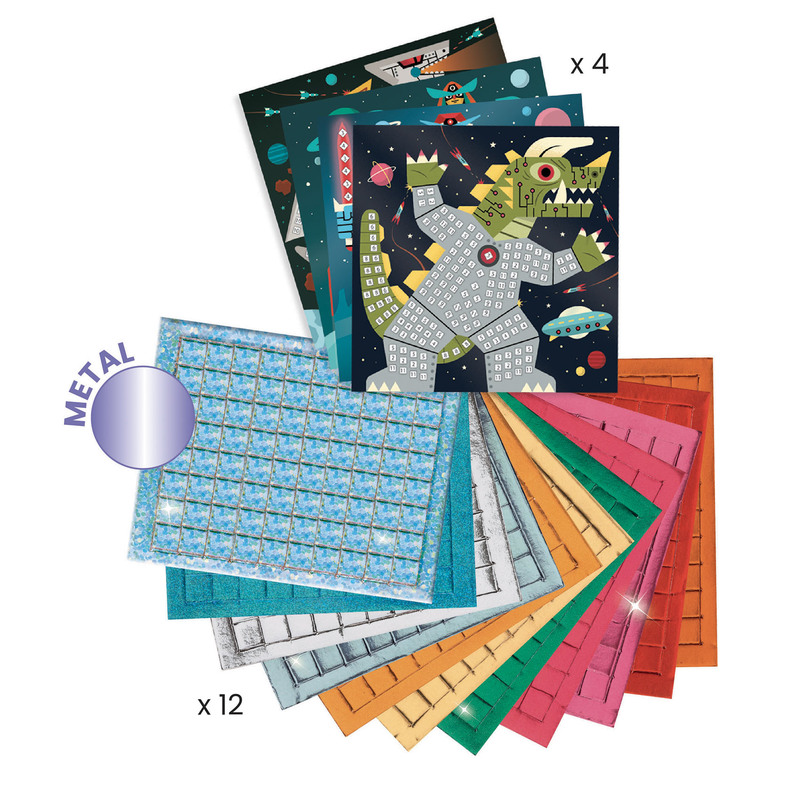 Djeco - Space Battle Mosaic Kit