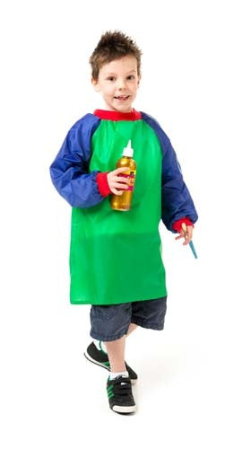 Junior Artist Smock Green & Blue (Ages 5-8)