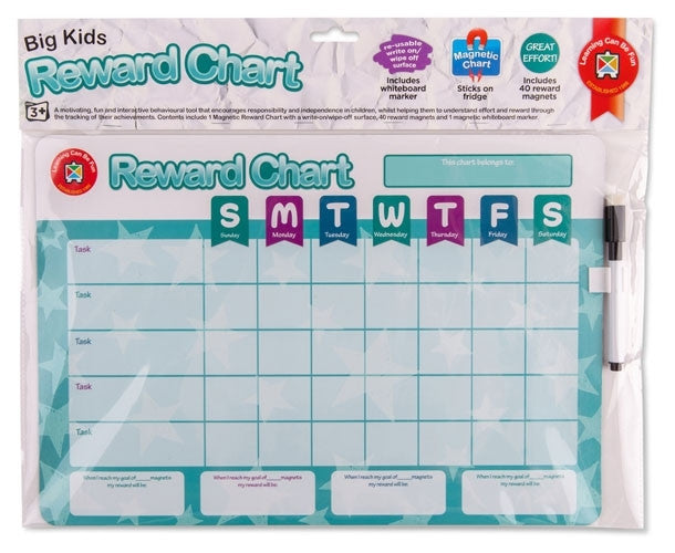 Learning Can Be Fun - Big Kids Reward Chart