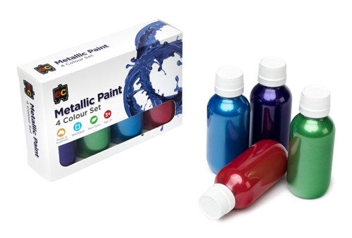 Educational Colours - Metallic Paint Set of 4