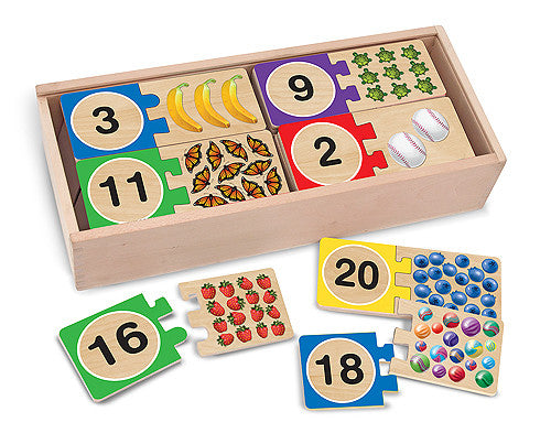 Melissa & Doug - Numbers Wooden Puzzle Cards