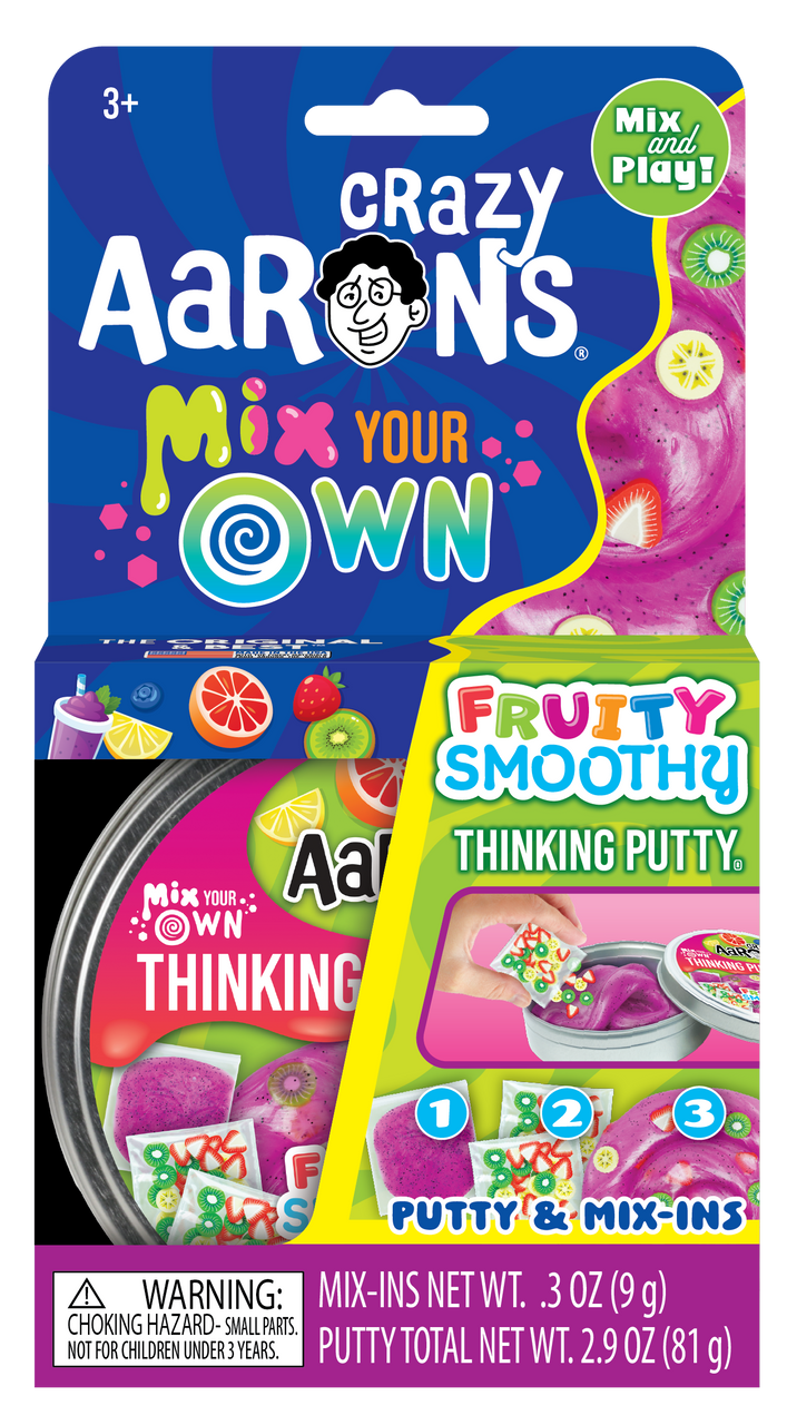 Crazy Aaron's Thinking Putty - Mix It - Fruity Smoothy 4" Tin
