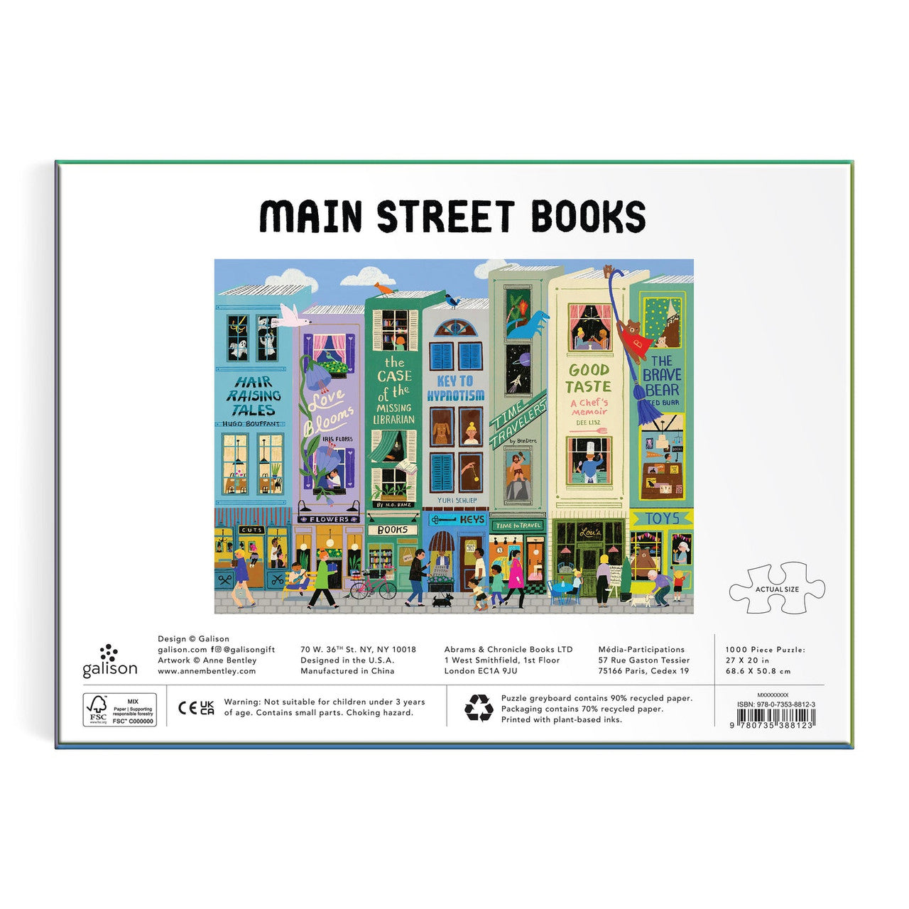 Galison 1000pc - Main Street Books Puzzle