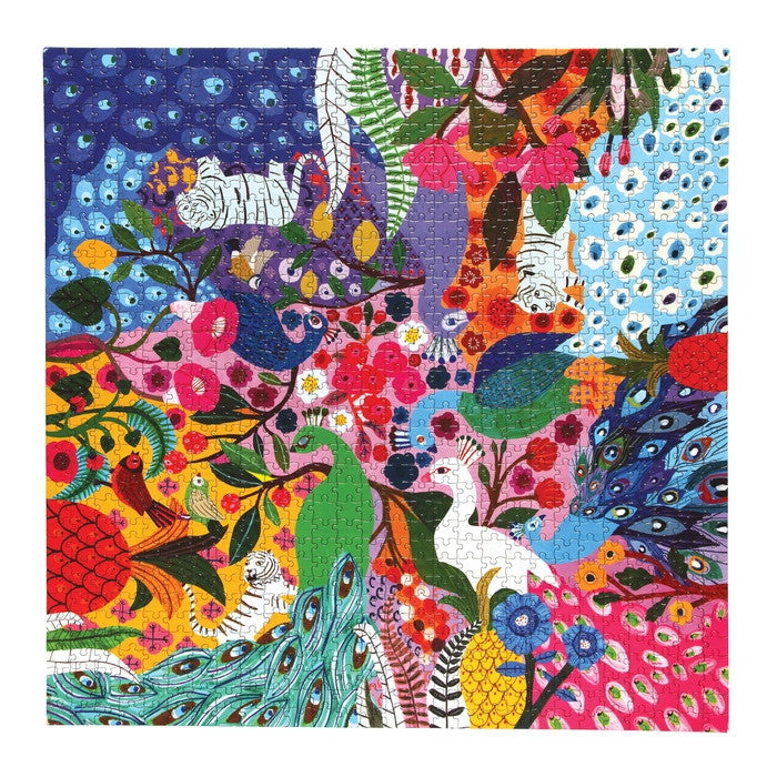 eeBoo 1000pc - Peacock Garden Puzzle