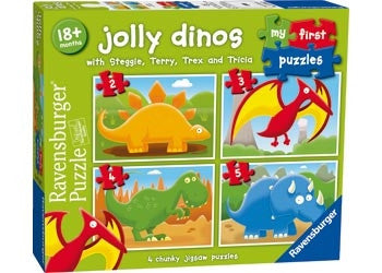 Ravensburger- Jolly Dinos My First Puzzle 2 3 4 5pc