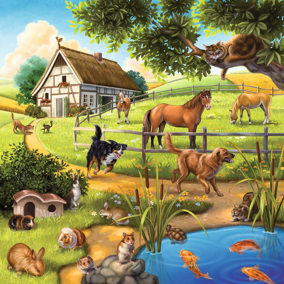 Ravensburger 3x49pc - Forest Zoo & Pets Puzzle