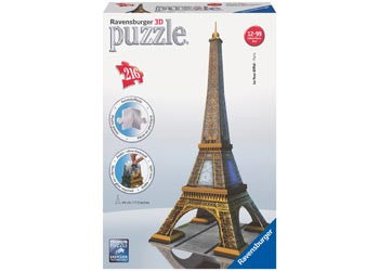 Ravensburger 216pc - Eiffel Tower 3D Puzzle