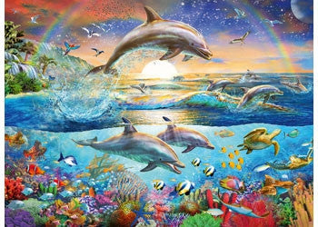 Ravensburger 300pc - Dolphin Paradise Puzzle *Minor Box Damage*