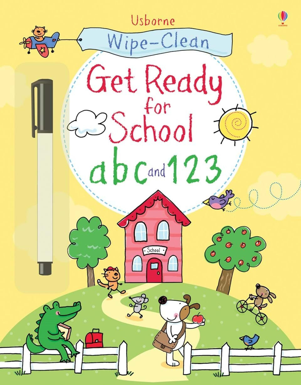 Usborne - Wipe-Clean Get Ready for School ABC & 123