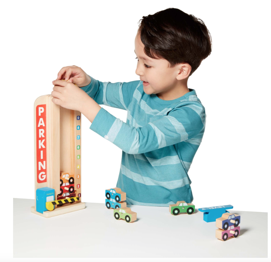 Melissa & Doug - Wooden Stack & Count Parking Garage