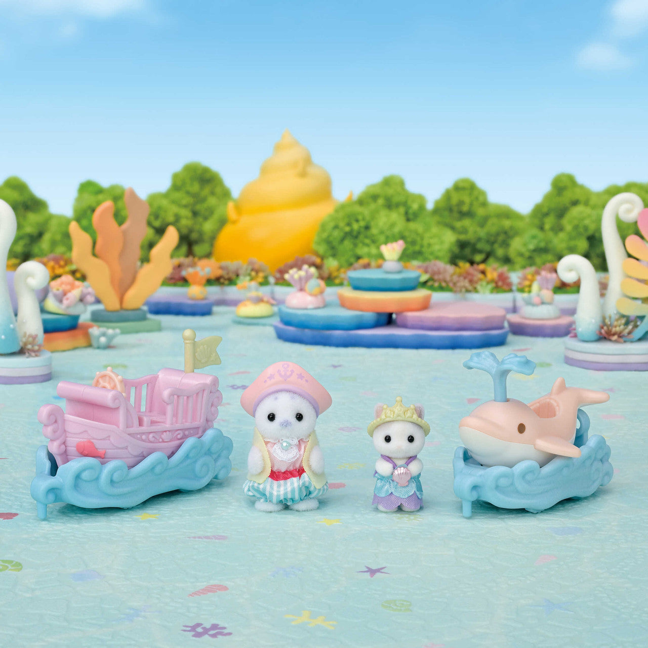 Sylvanian Families - Amusement Park Ride Set -Ride the Waves