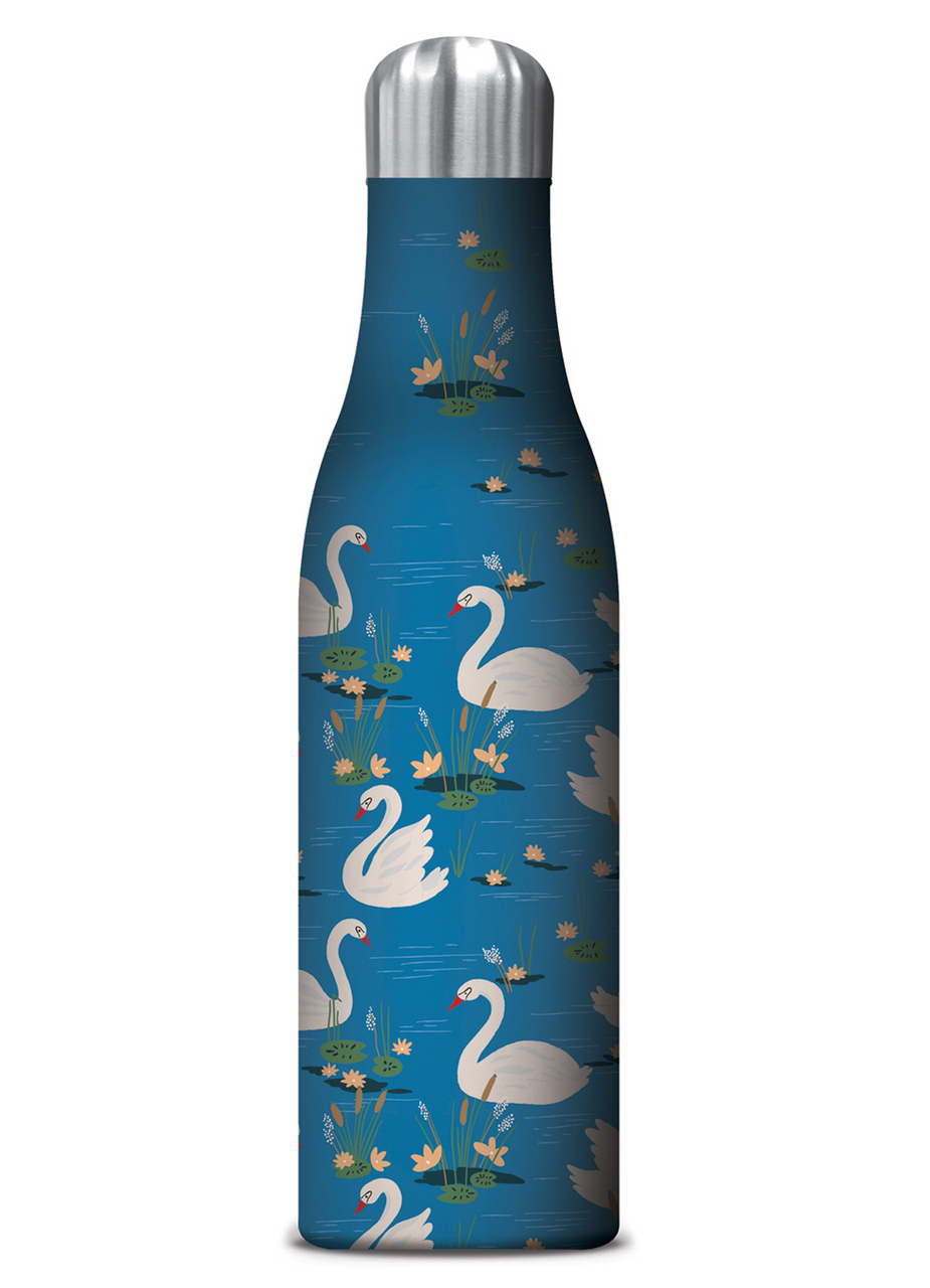 Studio Oh! - Insulated Stainless Steel Drink Bottle - Swan Lake 500ml