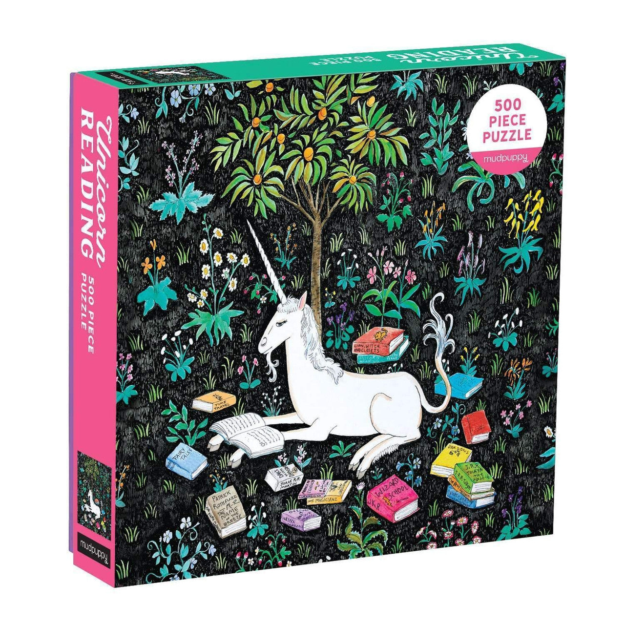 Mudpuppy 500pc - Unicorn Reading Family Puzzle