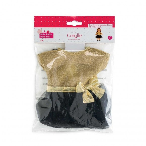 Corolle - Ma Corolle - Gold and Black Party Dress 36cm