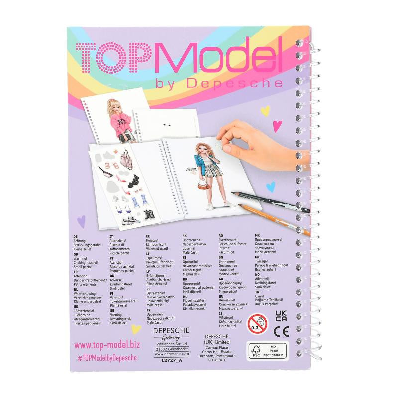 Top Model Pocket Colouring Book (Jill & Cookie)