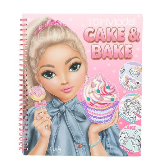 Top Model - Cake & Bake Colouring Book With Sequins