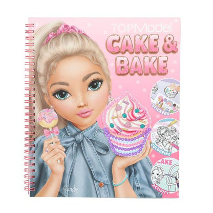 Top Model - Cake & Bake Colouring Book With Sequins