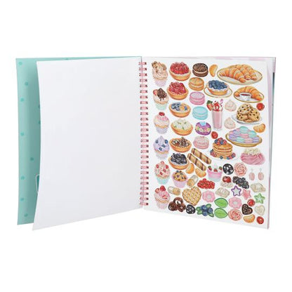 TOPModel - Cake & Bake Colouring Book With Sequins