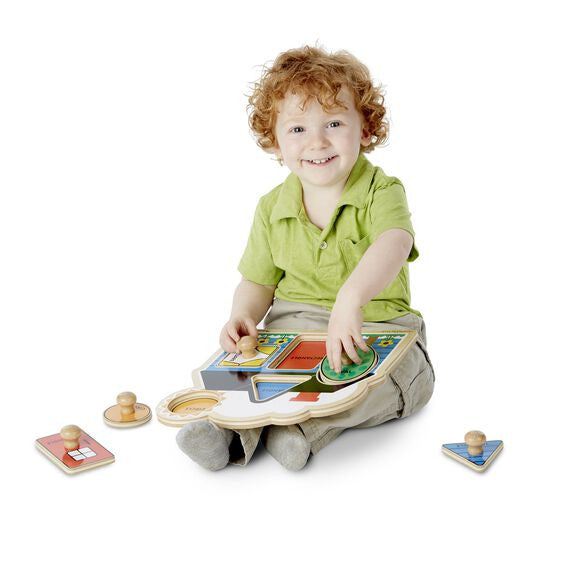 Melissa and Doug - First Shapes Knob Puzzle