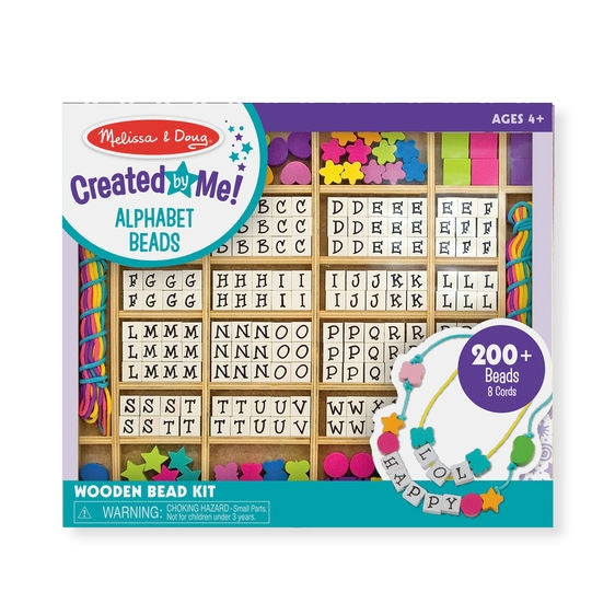 Melissa & Doug - Created by Me! Alphabet Beads Wooden Bead Kit