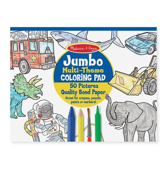 Melissa & Doug Jumbo Colouring Pad - Blue