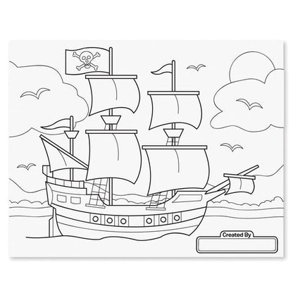 Melissa & Doug Jumbo Colouring Pad - Blue