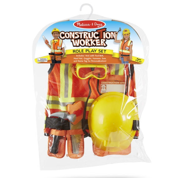 Melissa & Doug - Construction Worker Costume Set